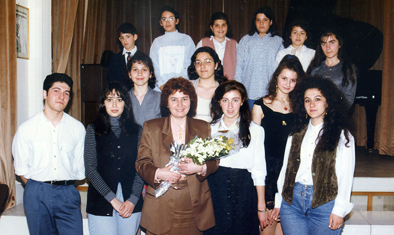 С учениками в Аполлонио Одио